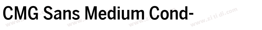 CMG Sans Medium Cond字体转换